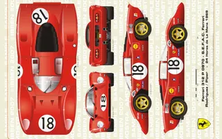 Ferrari 312 P Coupe Le Mans 1969 Rodriguez-Piper